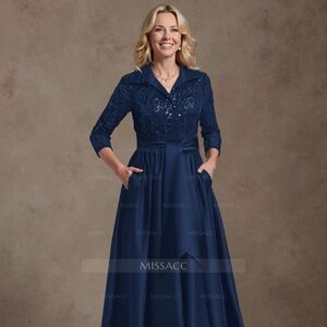 Missacc A-Line V-Neck Mother of the Bride Dress NWT